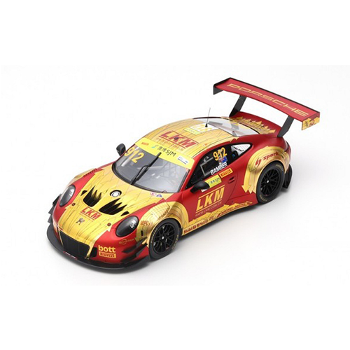 PORSCHE 911 GT3 N.912 FIA GT WORLD CUP MACAU 2018 EARL BAMBER 1:18 Spark Model Auto Competizione Modellino