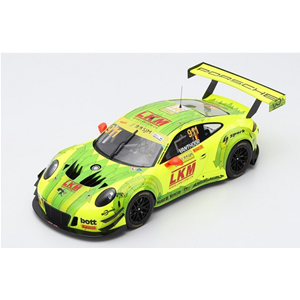 PORSCHE 911 GT3 N.911 FIA GT WORLD CUP MACAU 2018 LAURENS VANTHOOR 1:18 Spark Model Auto Competizione Modellino
