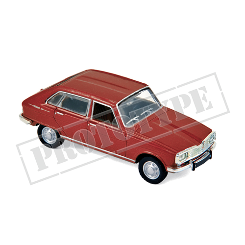 RENAULT 16 SUPER 1966 DARK RED 1:87 Norev Auto Stradali Modellino