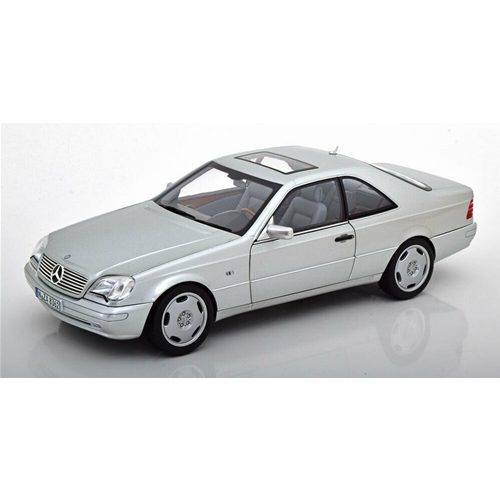 MERCEDES S600 COUPE 1998 SILVER 1:18 Norev Auto Stradali Modellino