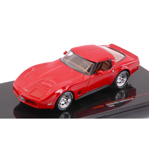 CHEVROLET CORVETTE C3 1980 RED 1:43 Ixo Model Auto Stradali Modellino