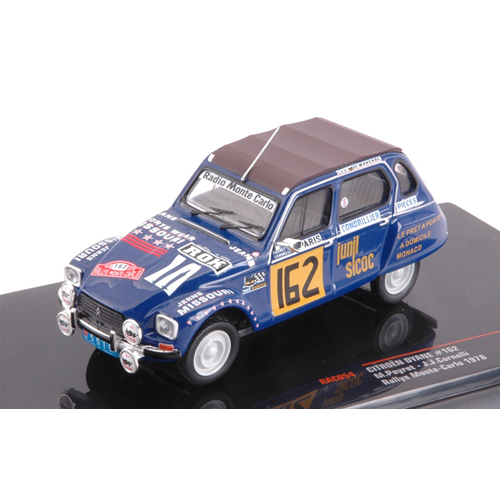 CITROEN DYANE N.162 RALLY MONTE CARLO 1978 PEYRET-CORNELLI 1:43 Ixo Model Auto Rally Modellino