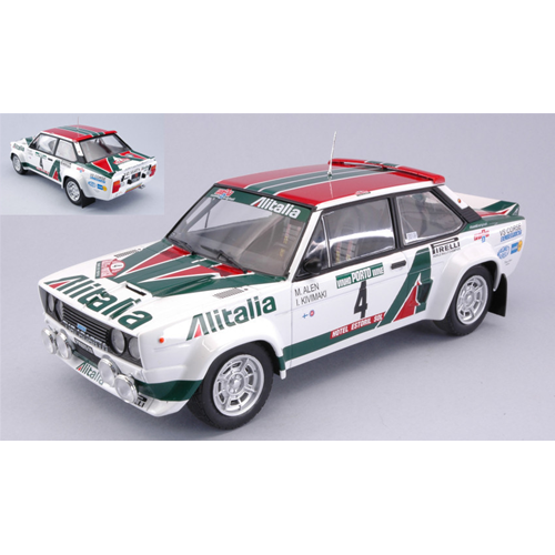 FIAT 131 ABARTH N.4 WINNER RALLY PORTUGAL 1978 ALEN-KIVIMAKI 1:18 Ixo Model Auto Rally Modellino