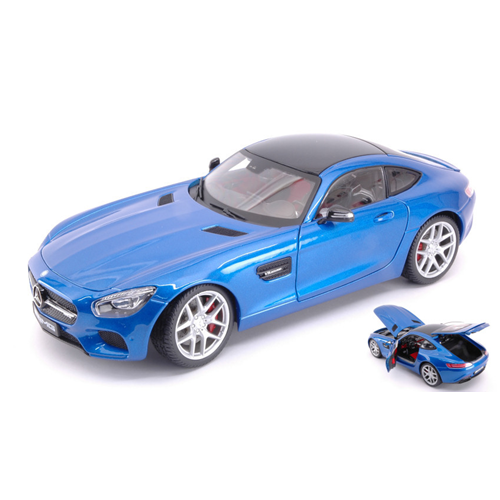 MERCEDES AMG GT 2014 BLUE 1:18 Maisto Auto Stradali Modellino