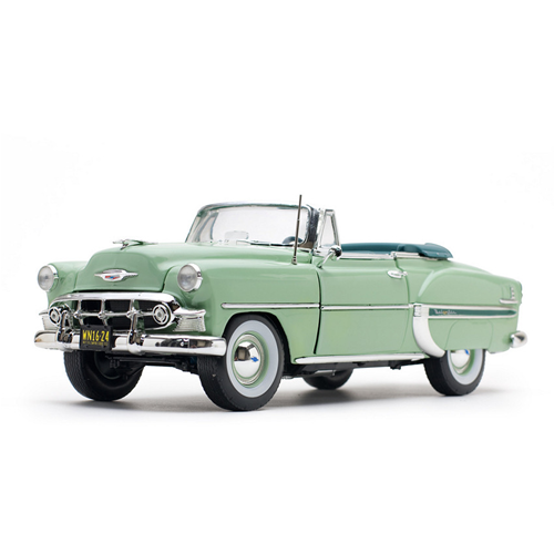 CHEVROLET BEL AIR CONVERTIBLE 1953 LIGHT GREEN 1:18 SunStar Auto Stradali Modellino