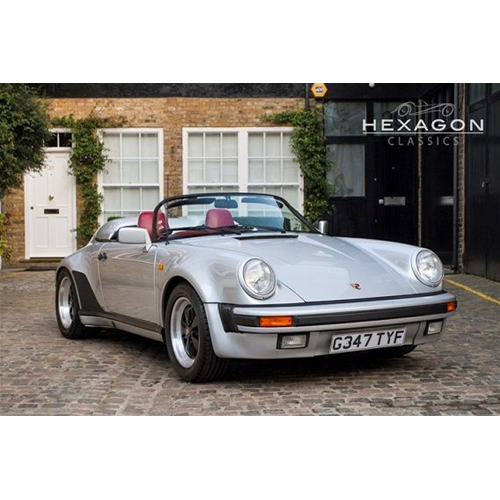 PORSCHE 911 3.2 SPEEDSTER CABRIO 1987 SILVER 1:18 GT Spirit Auto Stradali Modellino