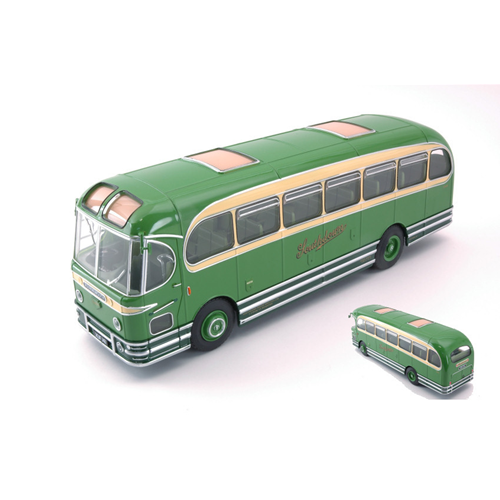 AUTOBUS WEYMANN FANFARE SOUTDOWN 1950 GREEN CREM 1:43 Oxford Autobus Modellino