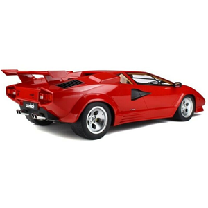 LAMBORGHINI COUNTACH LP500 QV QUATTROVALVOLE 1982 + SHOWCASE BOX SIVIGLIA RED 1:8 GT Spirit Auto Stradali Modellino