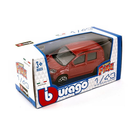 FIAT NUOVA PANDA 2012 RED 1:43 Burago Auto Stradali Modellino