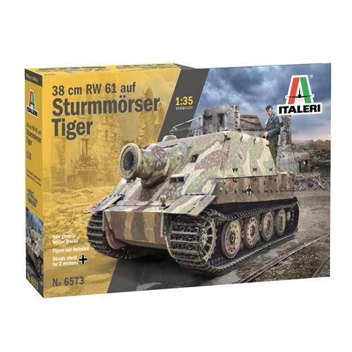 38 cm RW61 AUS STURMMORSER TIGER KIT 1:35 Italeri Kit Mezzi Militari Modellino