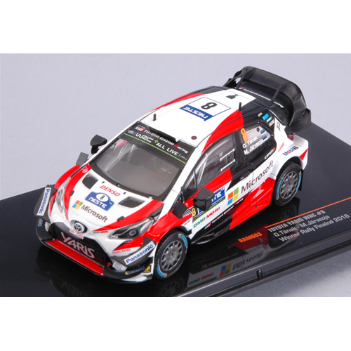 TOYOTA YARIS WRC N.8 WINNER FINLAND RALLY 2018 TANAK-JARVEOJA 1:43 Ixo Model Auto Rally Modellino