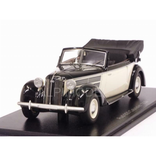 AUDI 920 CABRIOLET GLASER 1939 WHITE/BLACK 1:43 Neo Scale Models Auto d'Epoca Modellino