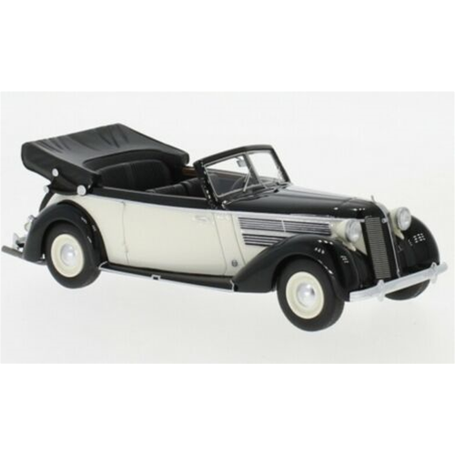 AUDI 920 CABRIOLET GLASER 1939 WHITE/BLACK 1:43 Neo Scale Models Auto d'Epoca Modellino