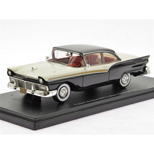 FORD 500 HARD TOP 1957 WHITE/BLACK 1:43 Neo Scale Models Auto Stradali Modellino