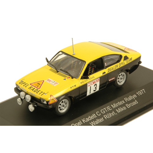 OPEL KADETT C GT/E N.13 MINTEX RALLY 1977 W.ROHRL-M.BROAD 1:43 CMR Classic Model Replicars Auto Rally Modellino