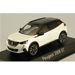 PEUGEOT 2008 GT 2020 PEARL WHITE 1:43 Norev Auto Stradali Modellino
