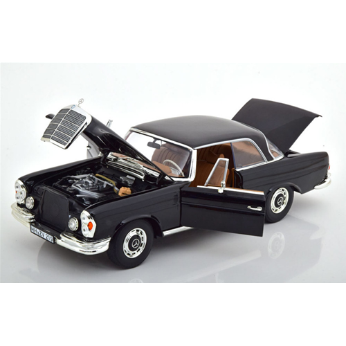 MERCEDES 280 SE COUPE 1969 BLACK 1:18 Norev Auto Stradali Modellino