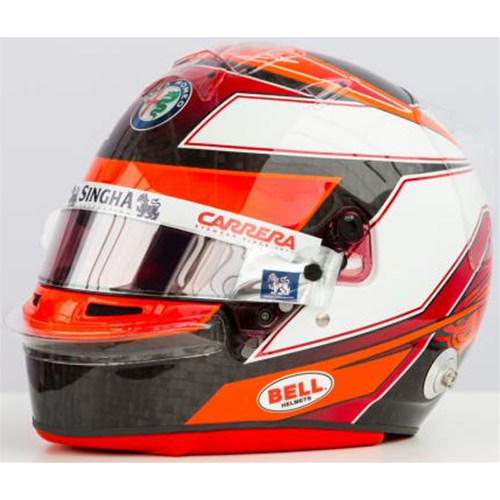 CASCO KIMI RAIKKONEN 2019 ALFA ROMEO F1 1:8 Spark Model Caschi Modellino