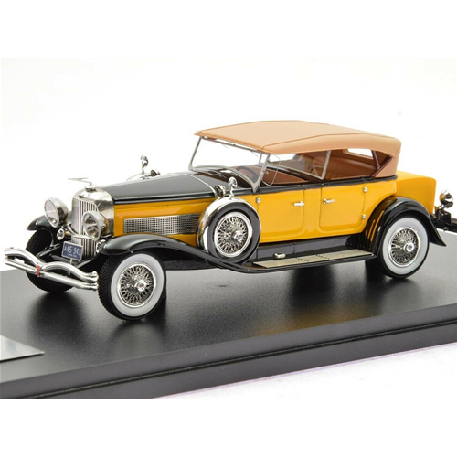 DUESEMBERG MODEL J TOURSTER DERHAM 1930 YELLOW 1:43 Neo Scale Models Auto d'Epoca Modellino