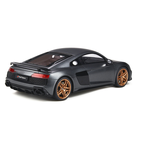AUDI R8 DECENNIUM 2018 MATT DAYTONA GREY 1:18 GT Spirit Auto Stradali Modellino