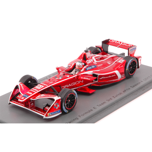 DRAGON N.7 3rd ZURICH FORMULA E (2017-2018) J.D AMBROSIO 1:43 Spark Model Auto Competizione Modellino