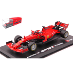 FERRARI SF90 SEBASTIAN VETTEL 2019 N.5 AUSTRALIAN GP SIGNATURE WITH SHOWCASE 1:43 Burago Formula 1 Modellino