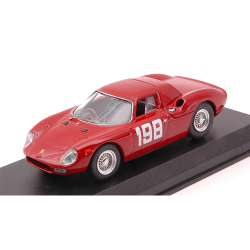 FERRARI 250 LM N.198 WINNER COPPA F.I.S.A. MONZA 1966 E.LUALDI 1:43 Best Model Auto Competizione Modellino