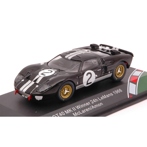 FORD GT40 MKII N.2 WINNER LE MANS 1966 B.MC LAREN-C.AMON 1:43 CMR Classic Model Replicars Auto Competizione Modellino