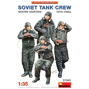 SOVIET TANK CREW 1970-80s KIT 1:35 Miniart Kit Figure Militari Modellino