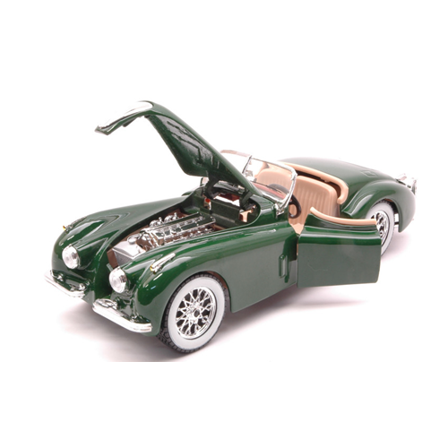 JAGUAR XK 120 ROADSTER 1951 GREEN 1:24 Burago Auto Stradali Modellino