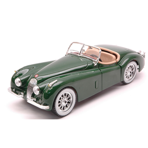 JAGUAR XK 120 ROADSTER 1951 GREEN 1:24 Burago Auto Stradali Modellino