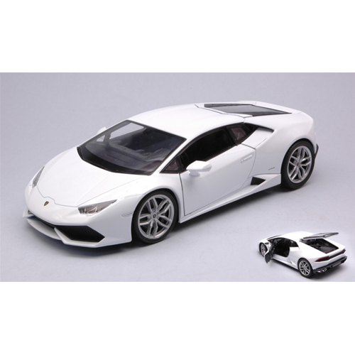 LAMBORGHINI HURACAN LP 610-4 2014 WHITE 1:24 Welly Auto Stradali Modellino