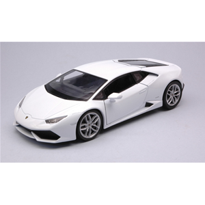 LAMBORGHINI HURACAN LP 610-4 2014 WHITE 1:24 Welly Auto Stradali Modellino