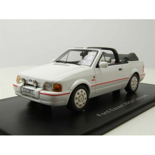 FORD ESCORT MK4 CONVERTIBLE 1986 WHITE 1:43 Neo Scale Models Auto Stradali Modellino