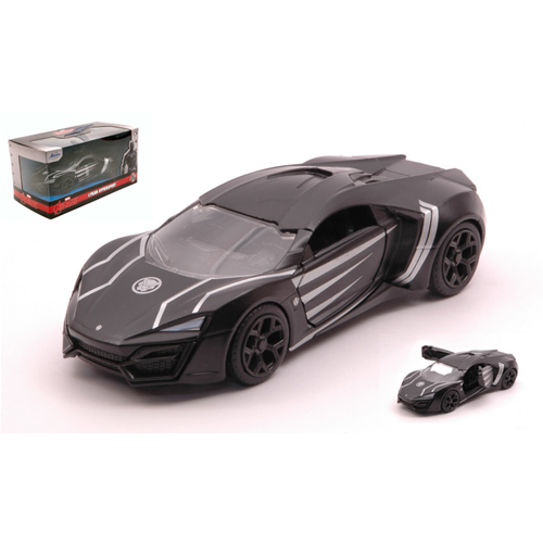 LYKAN HYPERSPORT 2017 BLACK PANTHER 1:32 Jada Toys Movie Modellino