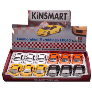 LAMBORGHINI MURCIELAGO LP640 2012 cm 12 (1 Modellino a Scelta) 1:36 Kinsmart Modellismo Giocattolo Modellino
