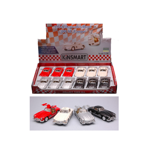 MERCEDES 300 SL 1954 cm 12 (1 Modellino a Scelta) 1:36 Kinsmart Modellismo Giocattolo Modellino