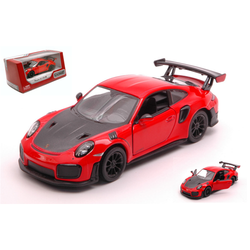 PORSCHE 911 RS GT2 RS (991) RED cm12 Kinsmart Modellismo Giocattolo Modellino