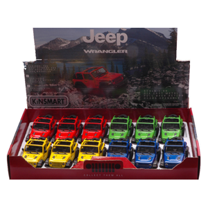 JEEP WRANGLER OPEN TOP cm 12 (1 Modellino a Scelta) 1:28 Kinsmart Modellismo Giocattolo Modellino