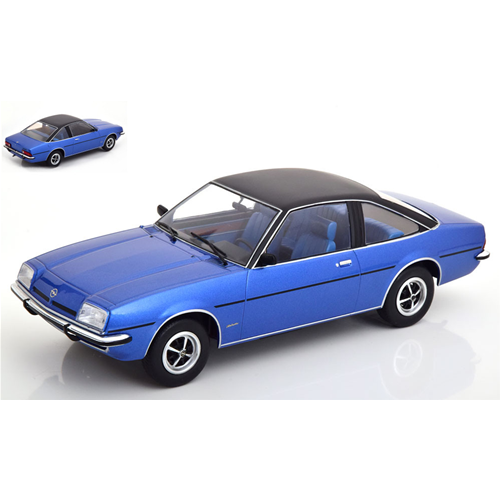 OPEL MANTA B BERLINETTA 1975 METALLIC BLUE/BLACK 1:18 ModelCarGroup Auto Stradali Modellino