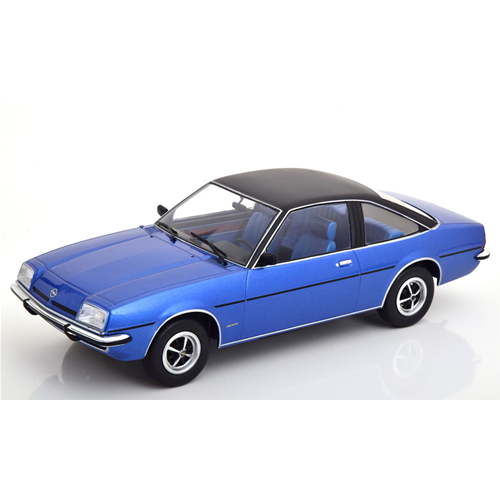 OPEL MANTA B BERLINETTA 1975 METALLIC BLUE/BLACK 1:18 ModelCarGroup Auto Stradali Modellino