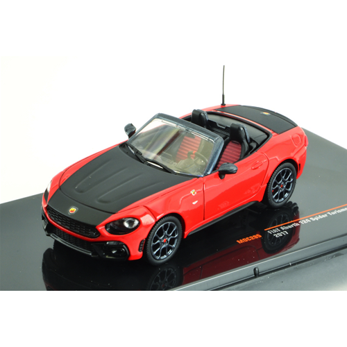 FIAT ABARTH 124 SPIDER TURISMO 2017 RED 1:43 Ixo Model Auto Stradali Modellino