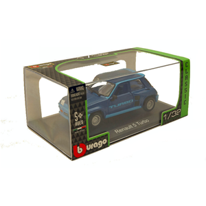 RENAULT 5 TURBO 1982 BLUE 1:32 Burago Auto Stradali Modellino