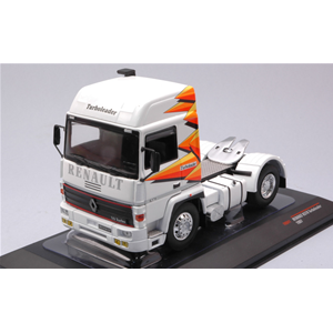 RENAULT R 370 TURBO 1987 WHITE/RED 1:43 Ixo Model Camion Modellino
