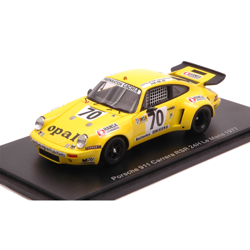 PORSCHE 911 CARRERA RSR N.70 12th LE MANS 1977 LAUTOUR-DELAUNAY-GUERIN 1:43 Spark Model Auto Competizione Modellino