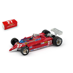 FERRARI 126CK TURBO AEROPORTO ISTRANA 1981 1^ G.VILLENEUVE VS F104S 1:43 Brumm Formula 1 Modellino