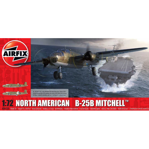 NORTH AMERICAN B25B MITCHELL KIT 1:72 Airfix Kit Aerei Modellino