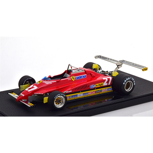FERRARI 126 C2 N.27 LONG BEACH 1982 GILLES VILLENEUVE 1:18 Gp Replicas Formula 1 Modellino