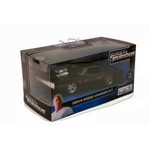 DOM'S DODGE CHARGER R/T FAST & FURIOUS MATT BLACK 1:32 Jada Toys Movie Modellino