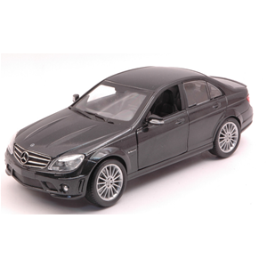 MERCEDES C CLASS 2008 AMG BLACK 1:24 New Ray Auto Stradali Modellino